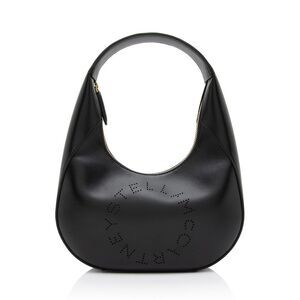 Stella McCartney Eco Alter Nappa Perforated Logo Small Hobo
